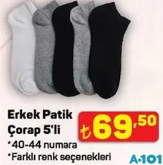 ERKEK PATİK ÇORAP 5'Lİ